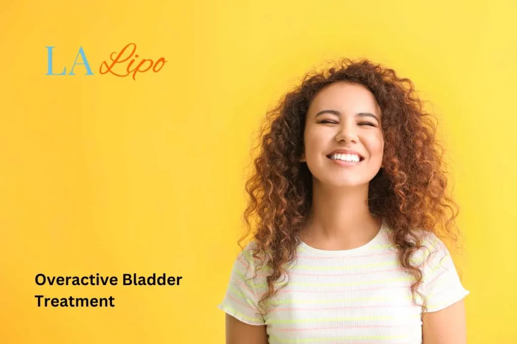 woman smiling about overactive bladder treatment Kew solutions